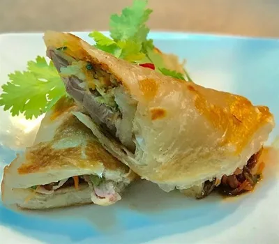 Paratha with duck