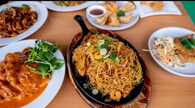 Asian fusion plate at Chai-Yo Restaurant Richmond
